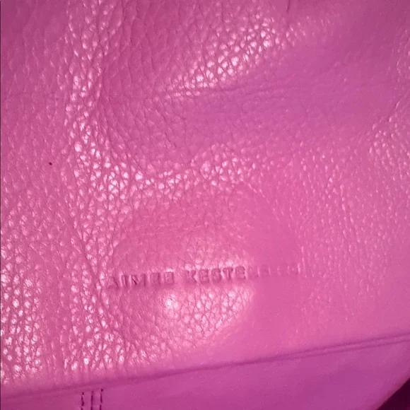 Aimee Kestenberg Pink Leather Fold-Over Shoulder Bag - Picture 6 of 6